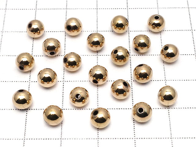 Copper  Round [3mm][4mm][5mm][6mm][8mm] 18KGP 100pcs