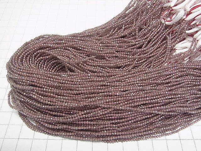 [Video]High Quality! color change Garnet AAA Faceted Round 1.8mm half or 1strand beads (aprx.12inch/30cm)