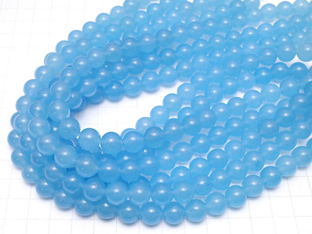 Blue Jade Round 10mm 1strand beads (aprx.15inch / 36cm)