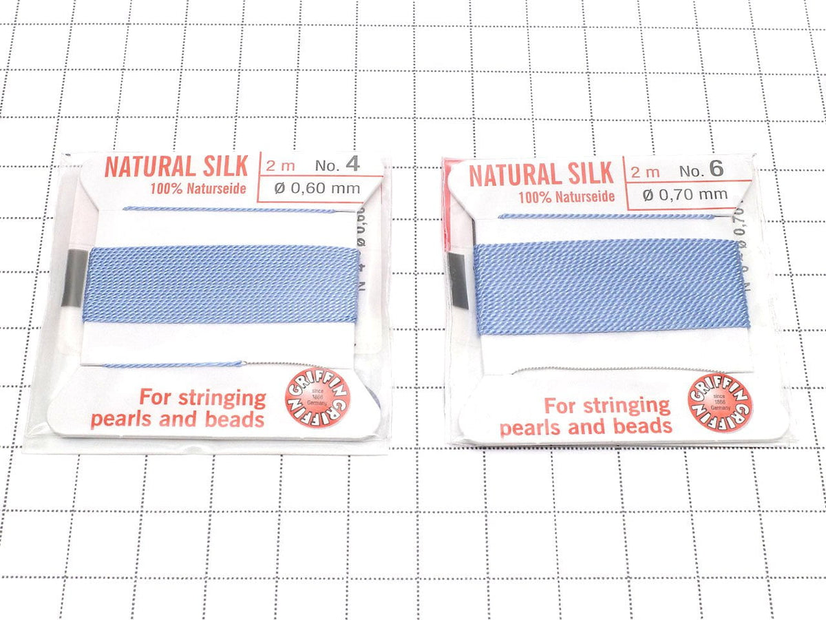 Griffin Cord (Silk Bead Cord Thread) [0.30mm-0.70mm] Blue 1pc