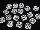 1pc $4.79! High Quality White Shell Watermark Flower 18x18x1mm 1pc