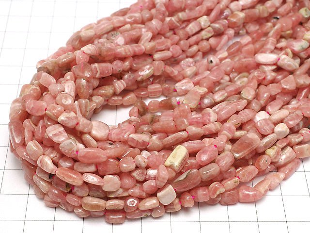 Argentina Rhodochrosite AA Nugget 1strand beads (aprx.15inch / 37cm)