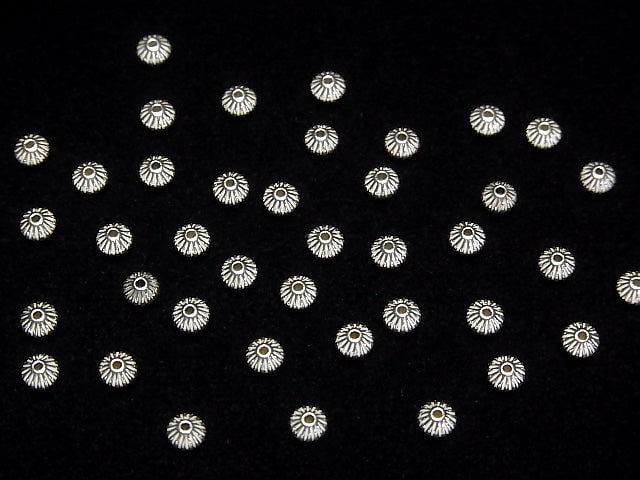 Silver925  Line Carved Rondelle  3.3mm 20pcs