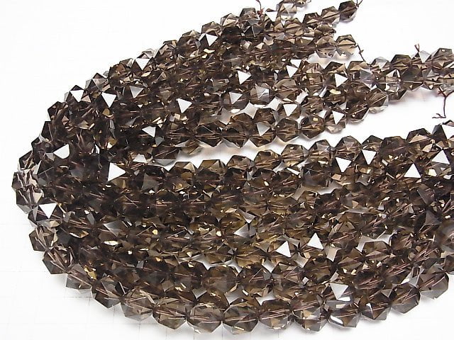 High Quality Smoky Quartz AAA 20Faceted Round 12mm 1/4 or 1strand beads (aprx.15inch/36cm)