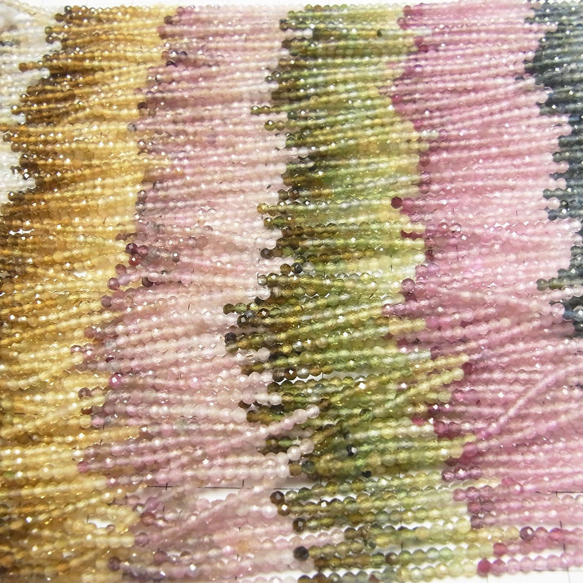 High Quality! Multicolor Tourmaline AAA- Faceted Round 2mm 1strand beads (aprx.12inch / 30cm)