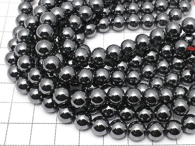 Hematite  Round 8mm 1strand beads (aprx.15inch/38cm)