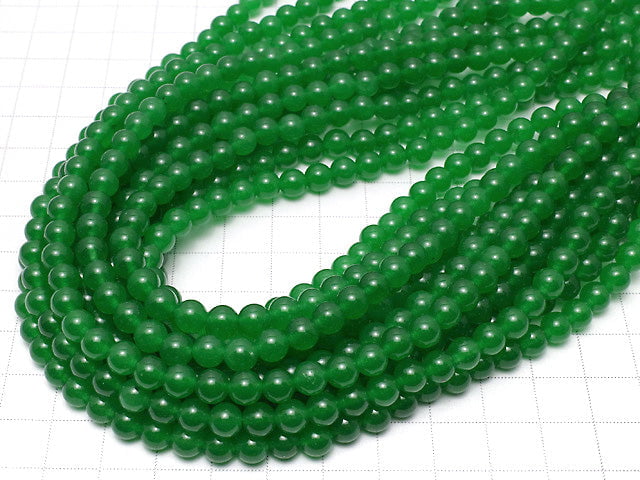 Green Jade Round 6mm 1strand beads (aprx.15inch/36cm)