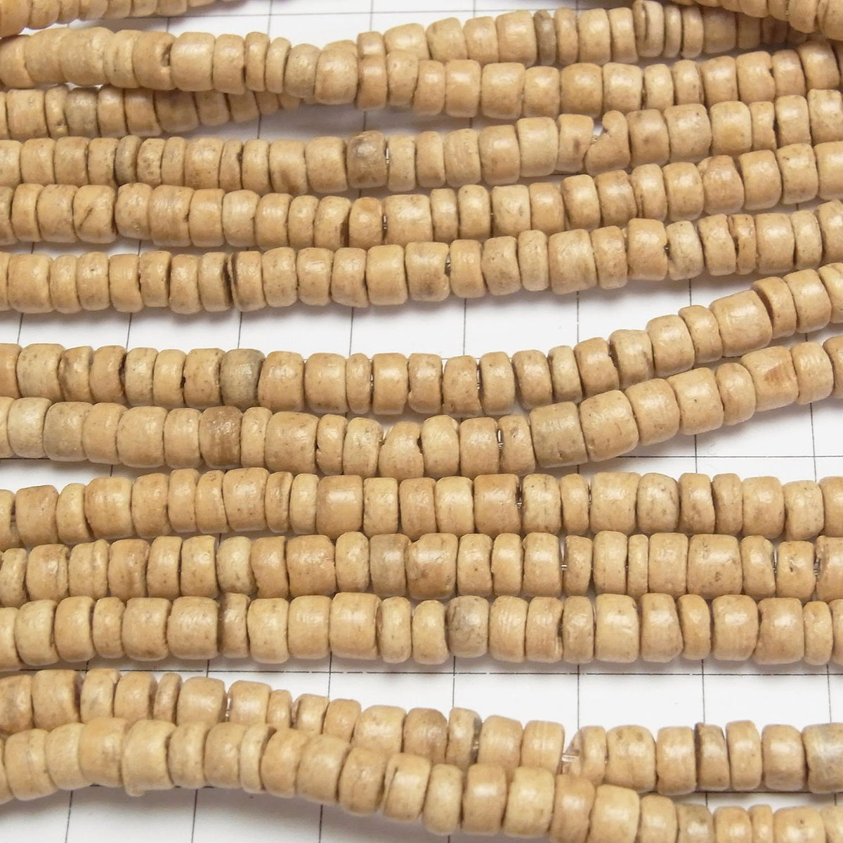 Coconut Rondelle 5x5x3mm natural color 1strand beads (aprx.14inch/34cm)