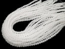 White Jade Round 4mm 1strand beads (aprx.15inch / 36cm)