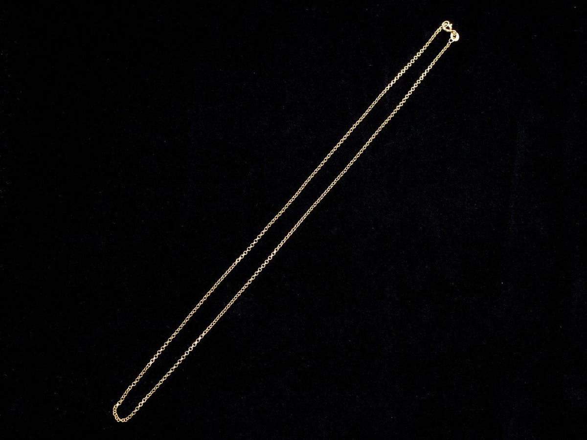 Silber925 Rolo Kette NO.2 1.7mm 18KGP [40cm][45cm][50cm][60cm] Halskette 1Stück
