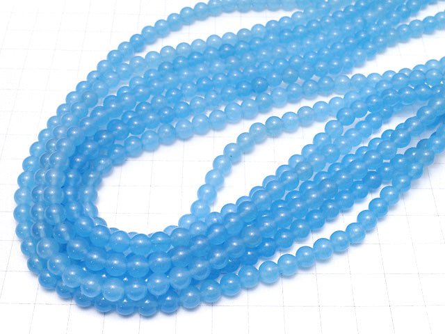 Blue Jade Round 6mm 1strand beads (aprx.15inch / 38cm)