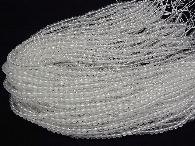 [Video]Crystal Quartz AAA- Round 4.5mm 1strand beads (aprx.15inch/36cm)