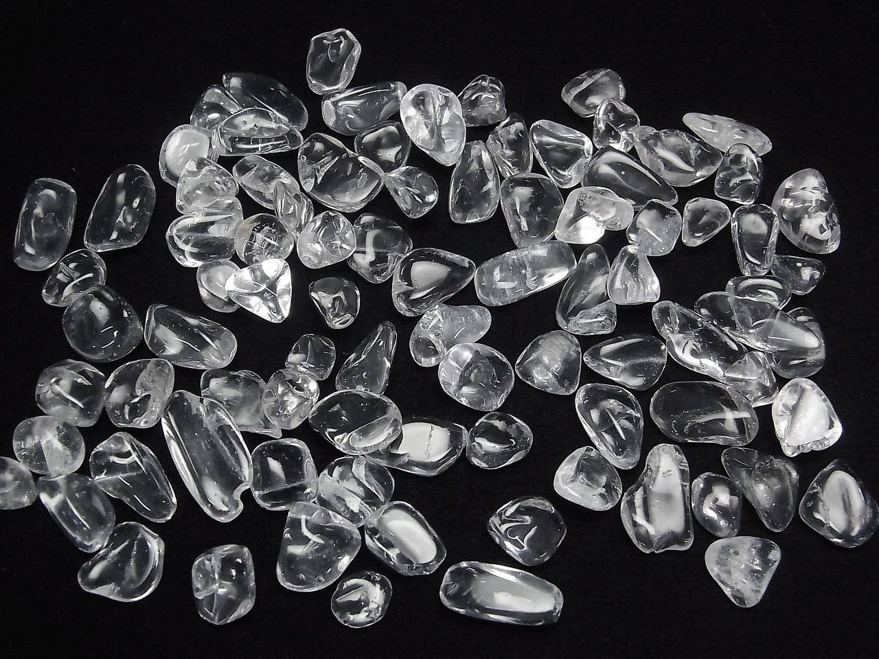 Cristal de quartz de haute qualité AAA - Paillettes non percées [Grande taille] 100 grammes