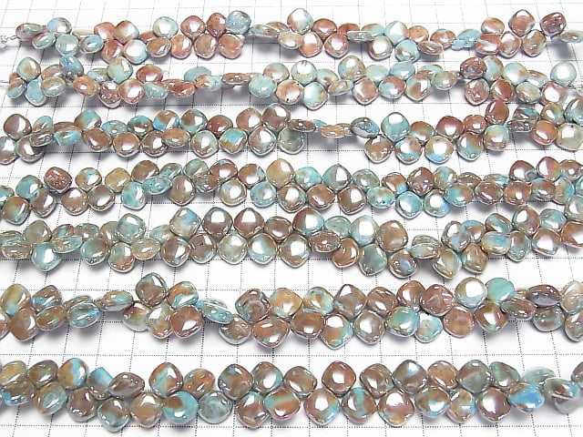 [Video] Prehnite Diamond (Smooth) coating half or 1strand beads (aprx.7inch/18cm)