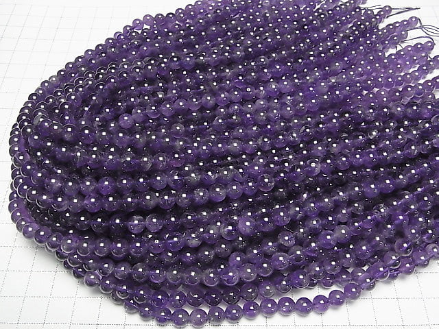 [Video] Amethyst AA Round 6mm 1strand beads (aprx.15inch/36cm)