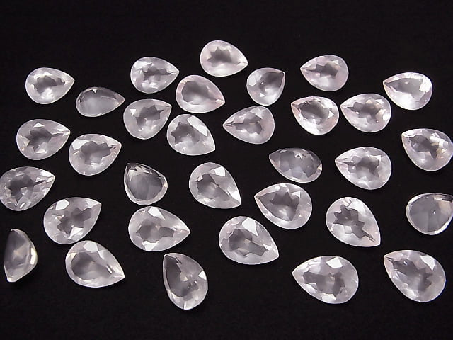 [Video] High Quality Rose Quartz AAA Undrilled Pear shape Faceted 16x12mm 1pc