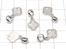 [Video]Meteorite (Muonionalusta) Clover Pendant 10x10mm Silver925