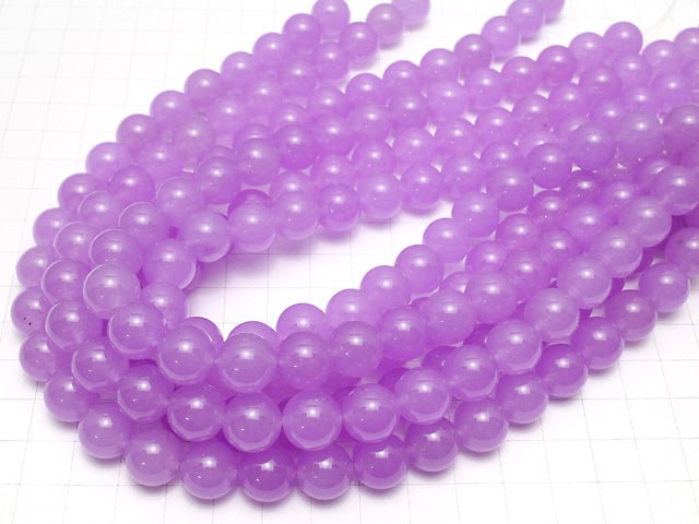 Purple color Jade Round 12mm 1strand beads (aprx.15inch / 37cm)