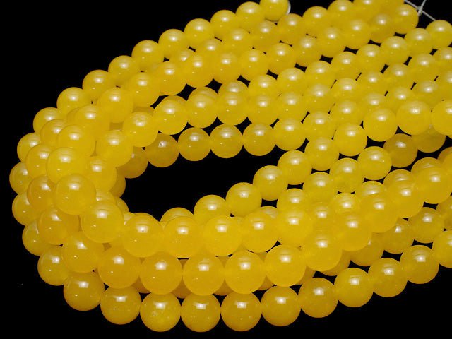 Honey color Jade Round 12mm 1strand beads (aprx.15inch / 37cm)