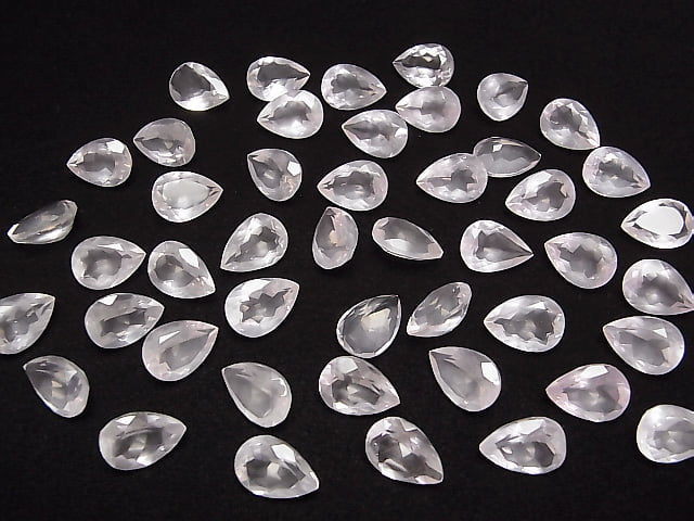 [Video]High Quality Rose Quartz AAA Loose stone Pear shape Faceted 14x10mm 1pc