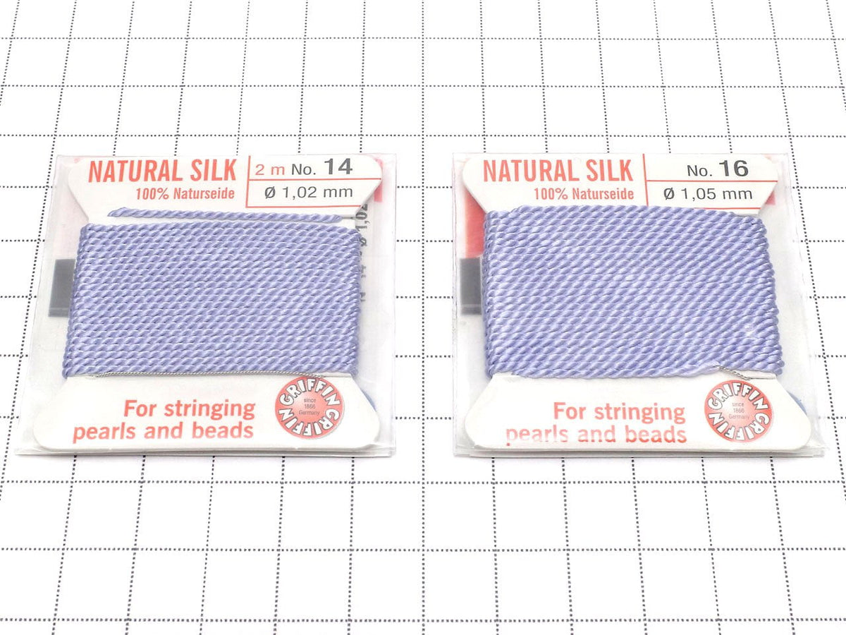Griffin Cord (Silk Bead Cord Thread) [0.75mm-1.05mm] Lilac 1pc