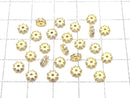 [Video] Metal parts Rondelle 4.5x4.5x1.5mm Gold color (with CZ) 5pcs