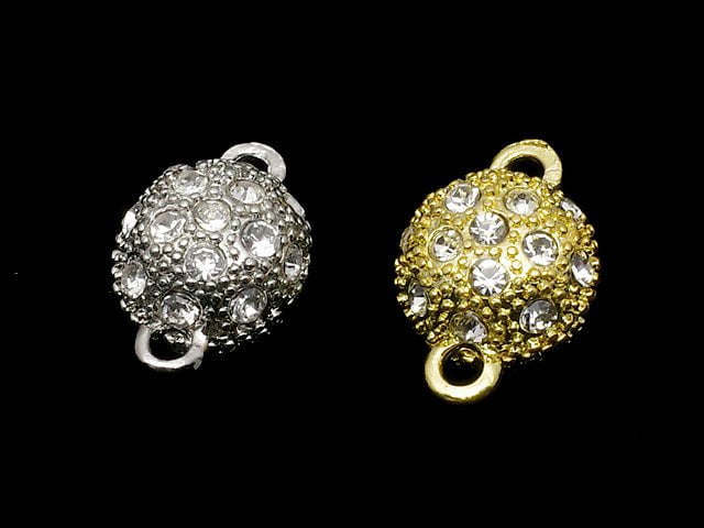 Metal Parts Rhinestone entering magnet clasp [10 mm] [12 mm] 2 pairs $2.79!