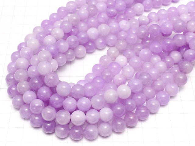 Purple Jade Round 10mm NO.2 1strand beads (aprx.15inch / 37cm)