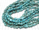 [Video]Magnesite Turquoise Nugget 1strand beads (aprx.15inch/36cm)