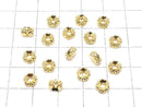 [Video] Metal parts Rondelle 6x6x2.5mm Gold color (with CZ) 2pcs