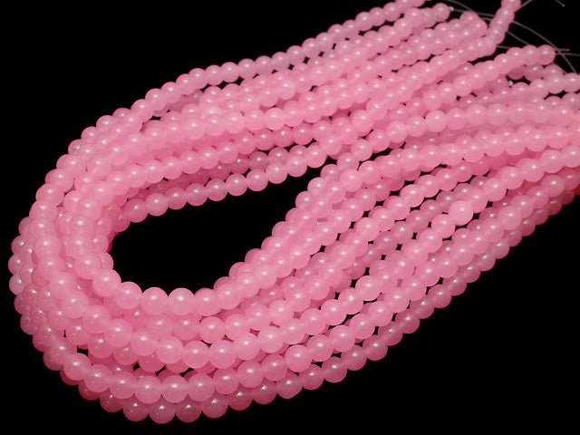 Pink Jade Round 6mm 1strand beads (aprx.15inch / 38cm)