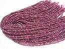 [Video] High Quality! Pink Tourmaline AA++ Faceted Round 4mm 1strand beads (aprx.15inch / 37cm)