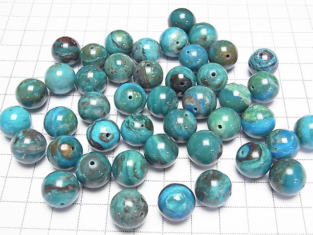 [Video] Top Quality Peru Blue Opal AAAAA Round 13mm 2pcs