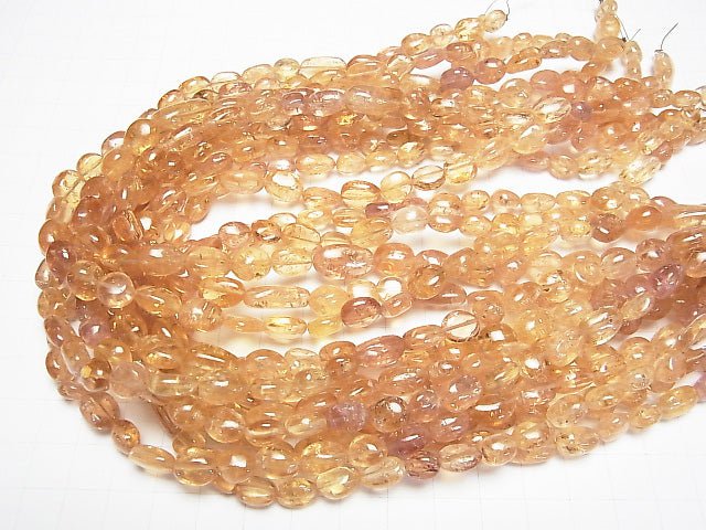 [Video] High Quality Imperial Topaz AAA - AAA - Nugget half or 1strand beads (aprx.16 inch / 40 cm)