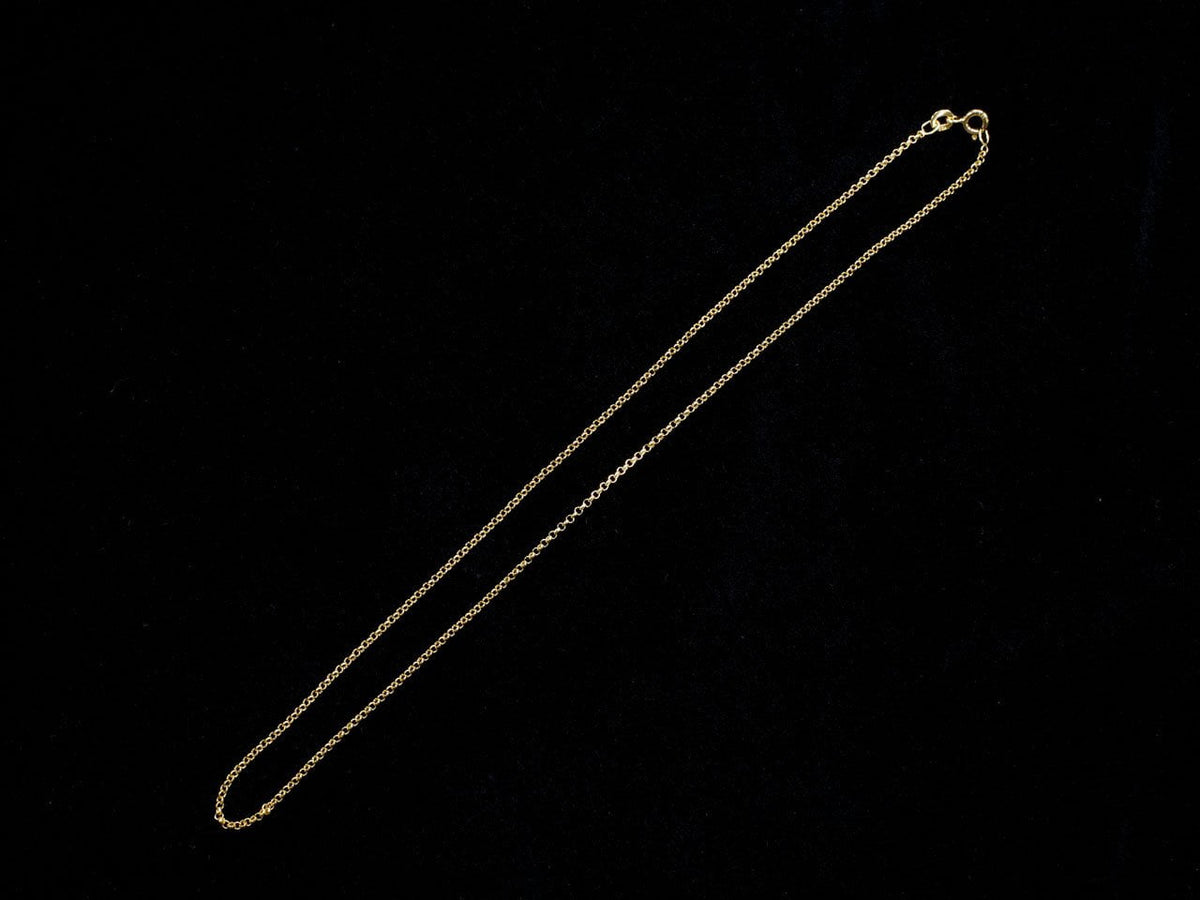 Silber925 Rolo Kette 1,6mm 18KGP [40cm][45cm][50cm][60cm] Halskette 1Stück