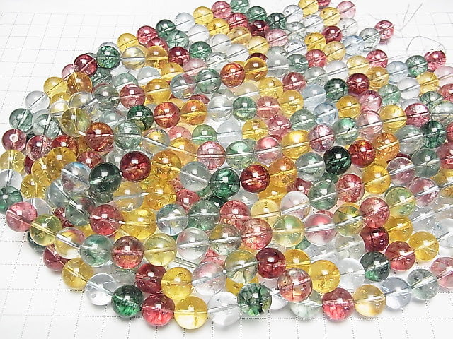 [Video] 1strand $9.79! Multi Color Crystal Round 12mm 1strand beads (aprx.15inch / 36cm)