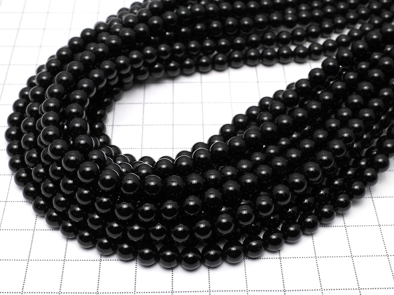 [Vidéo]En solde ! Perles rondes en Onyx 6mm 1fil (environ 15 pouces/36 cm)