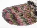 [Video] 1strand $19.99 Multicolor Tourmaline AA ++ Faceted Button Rondelle 1strand beads (aprx.13inch / 33cm)