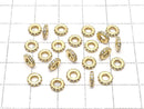 Metal parts Rondelle 6x6x1.5mm (with CZ)  Gold color3pcs