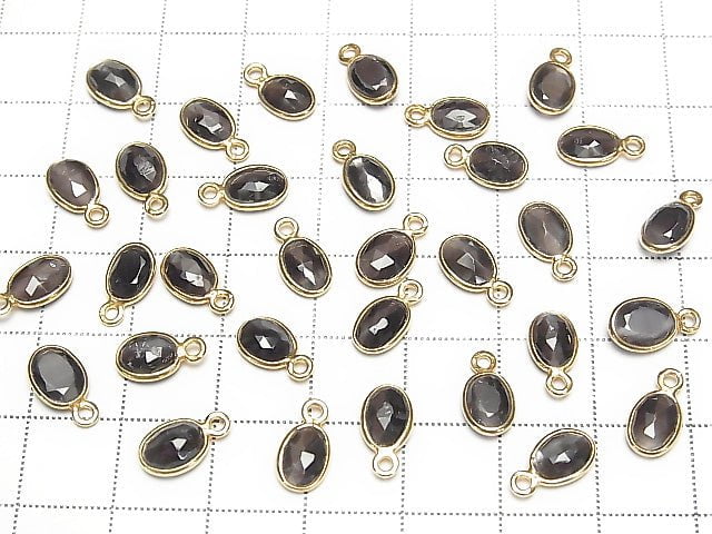 [Video] High Quality Sillimanite ,Cat's Eye AAA Bezel Setting Rose Cut 8x6mm [One Side ] 18KGP 5pcs $19.99!