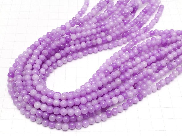 Purple Jade Round 6mm NO.2 1strand beads (aprx.15inch / 37cm)