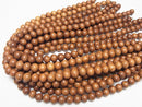 Bayon Wood Beads Semi Round 10mm 1strand beads (aprx.15inch/38cm)