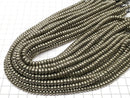 [Video]Pyrite Rondelle 6x6x3mm half or 1strand beads (aprx.15inch/38cm)