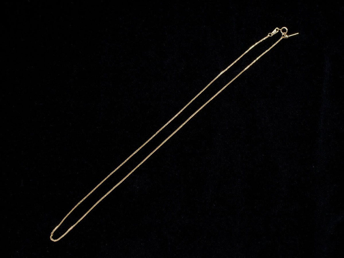 Silber 925 Weizenkette mit Schieberegler 0.8mm 18KGP [45cm][60cm] Halskette 1 Stück