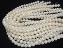 Mosaic Shell White Round 10mm 1/4 or 1strand beads (aprx.15inch/36cm)