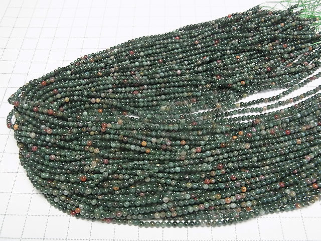 [Video] 1strand $4.79! Bloodstone  Round 2mm 1strand beads (aprx.15inch/38cm)