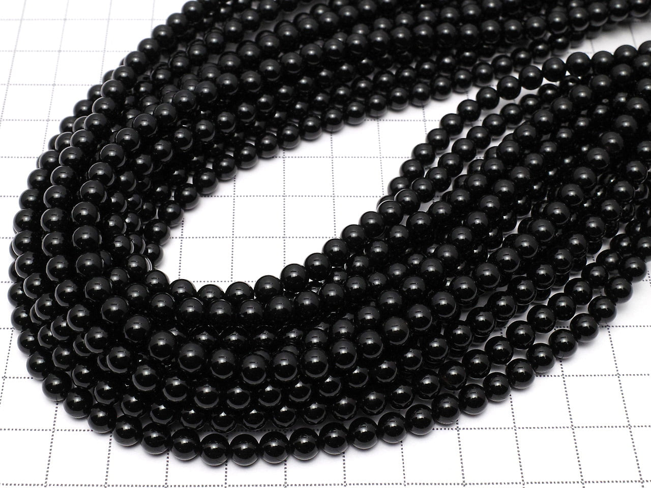 Onyx perles rondes 5mm 1 fil (env. 14inch/36cm)