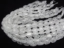Cracked Crystal  Oval 18x13x8mm half or 1strand beads (aprx.15inch/38cm)