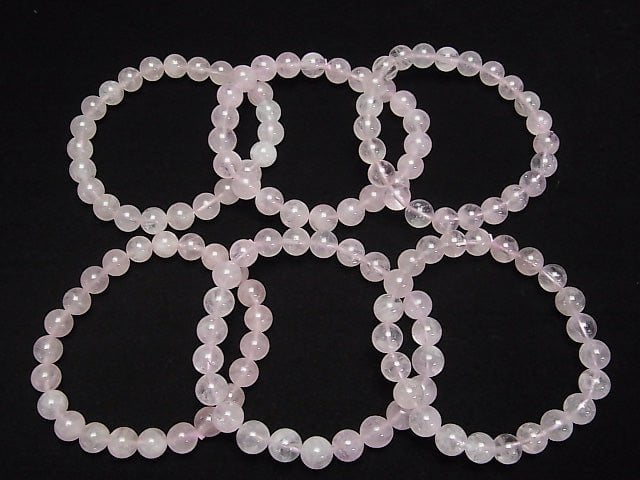 [Video] Morganite AAA Round 8mm 1strand (Bracelet)