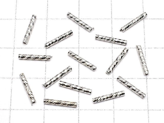 Metal parts Tube 10x1.2 Silver color 10pcs